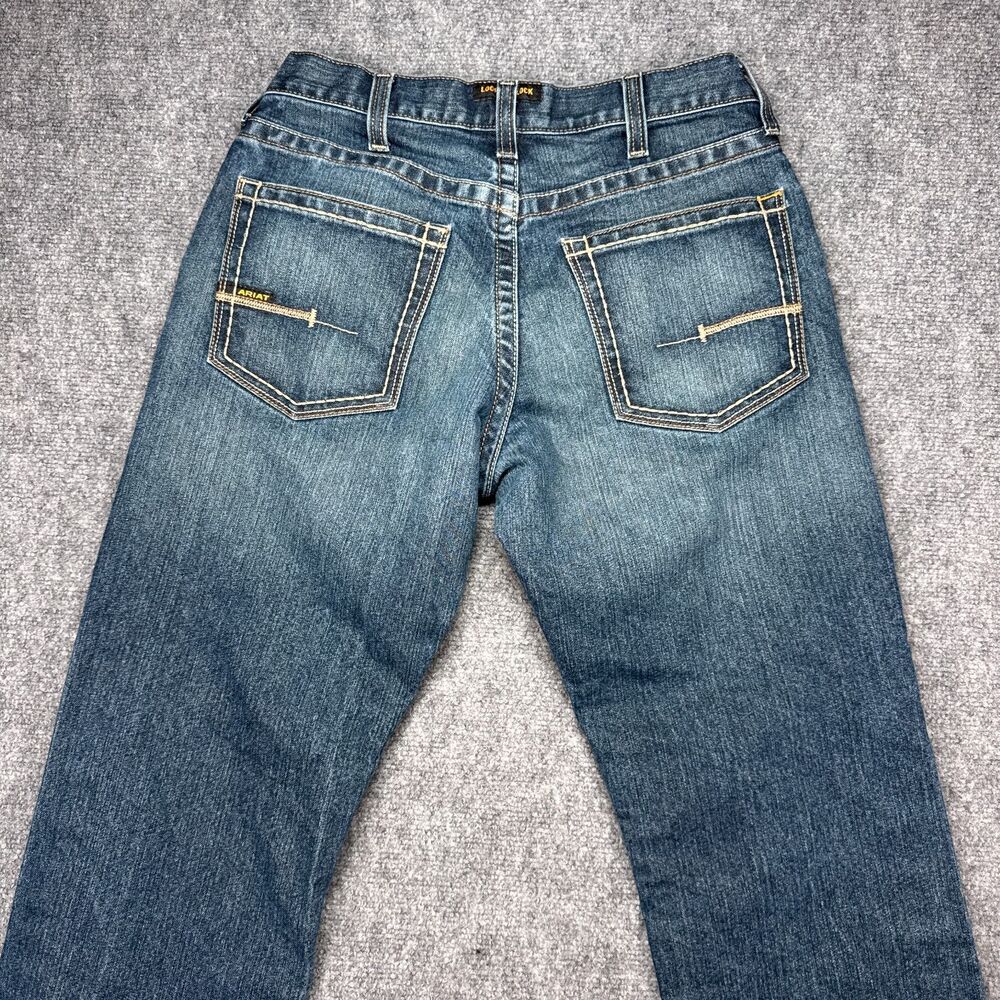 Ariat Rebar M5 31x32 Denim Jeans Men's Straight Leg Medium Wash Workwear - Picture 8 of 10